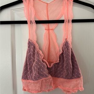 Honeydew Intimates Lace Bralette in Pink and Purple